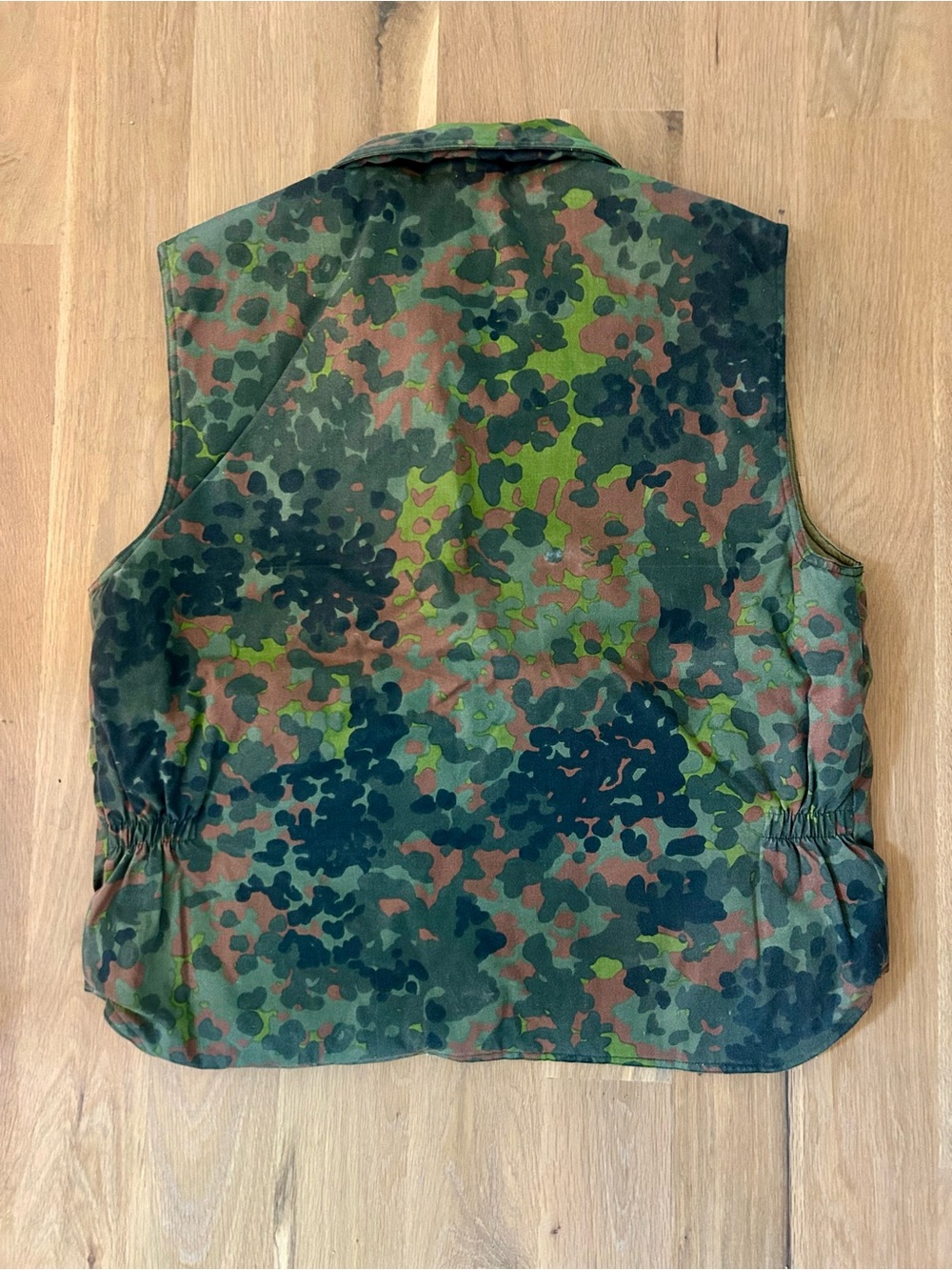 Vintage Camo Waxed Canvas Hunting Vest - Picture 5 of 12